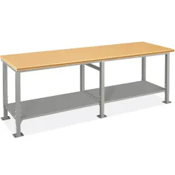 Рабочий стол с деревянной поверхностью 2200х1000 мм