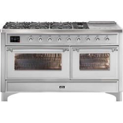Плита с духовкой Ilve Majestic M15SDNE3 150 см 7 конфорок + 1 расширенная зона приготовления