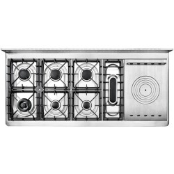 Плита с духовкой Ilve Majestic M15SDNE3 150 см 7 конфорок + 1 расширенная зона приготовления