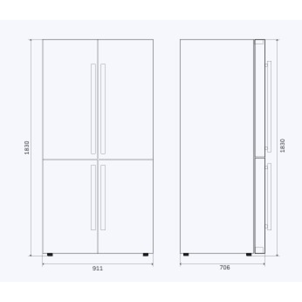 Premium klassi külmik Professional Plus 90 cm R91SCD