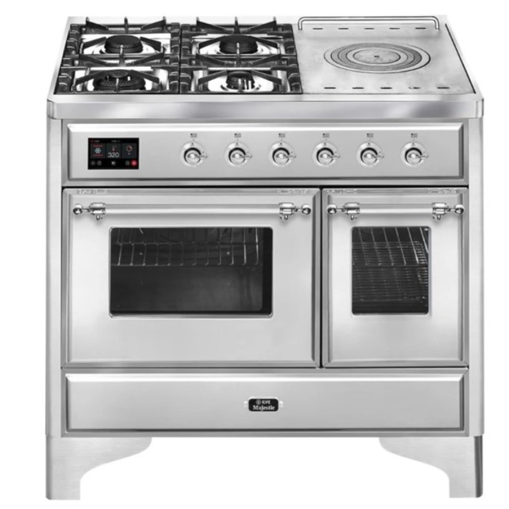 Ilve Majestic Milano MD10SDNE3 - Плита с 4 комфорками и увеличенной зоной приготовления