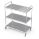 Professional Grade Stainless Steel Serving Trolley VTS3