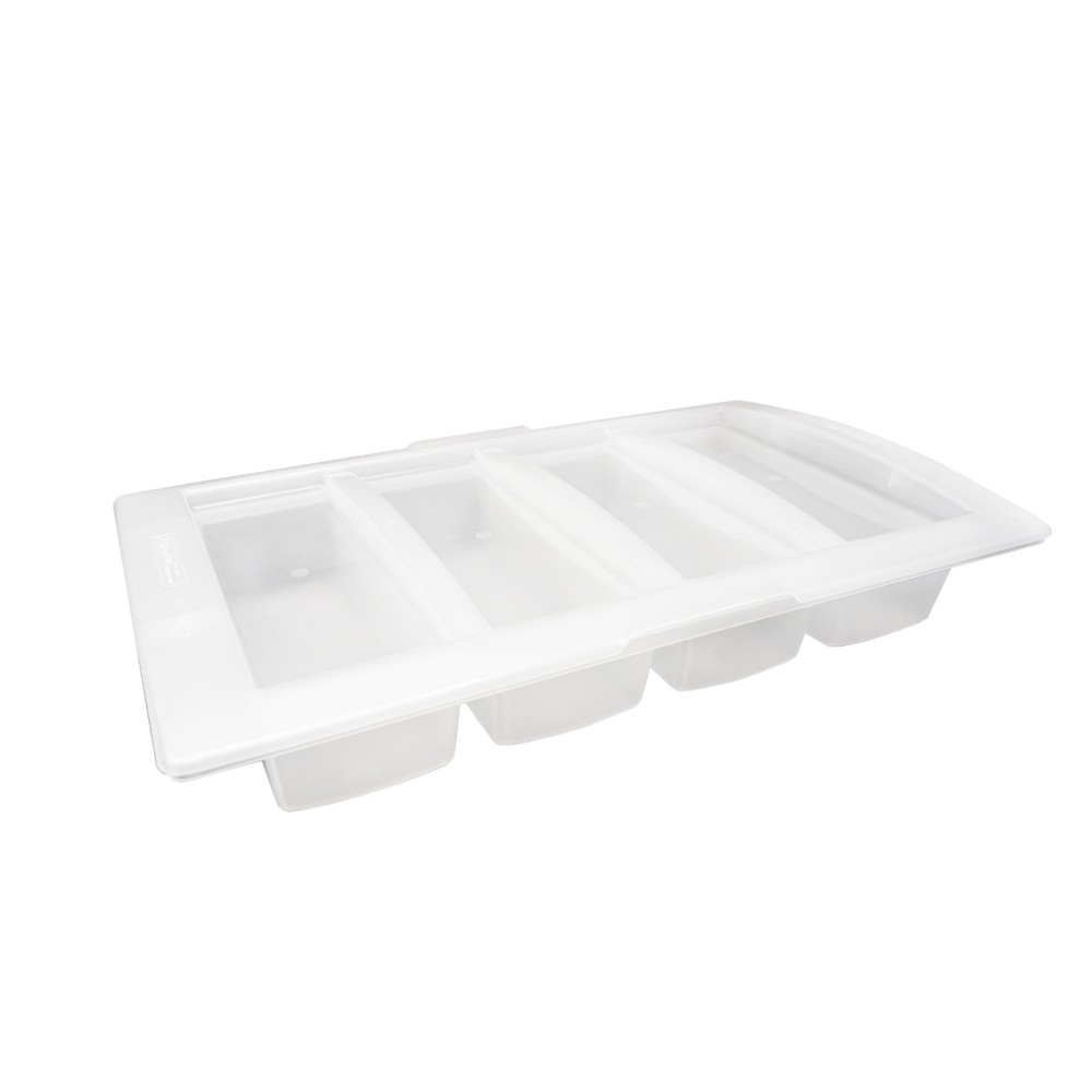 4-compartment food box with lid GN 1/1