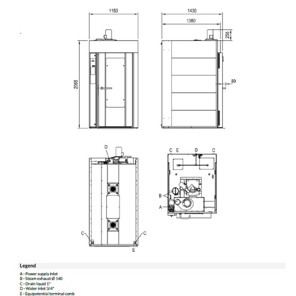 Electric convection oven ROTORBAKE E4 T15 VISION