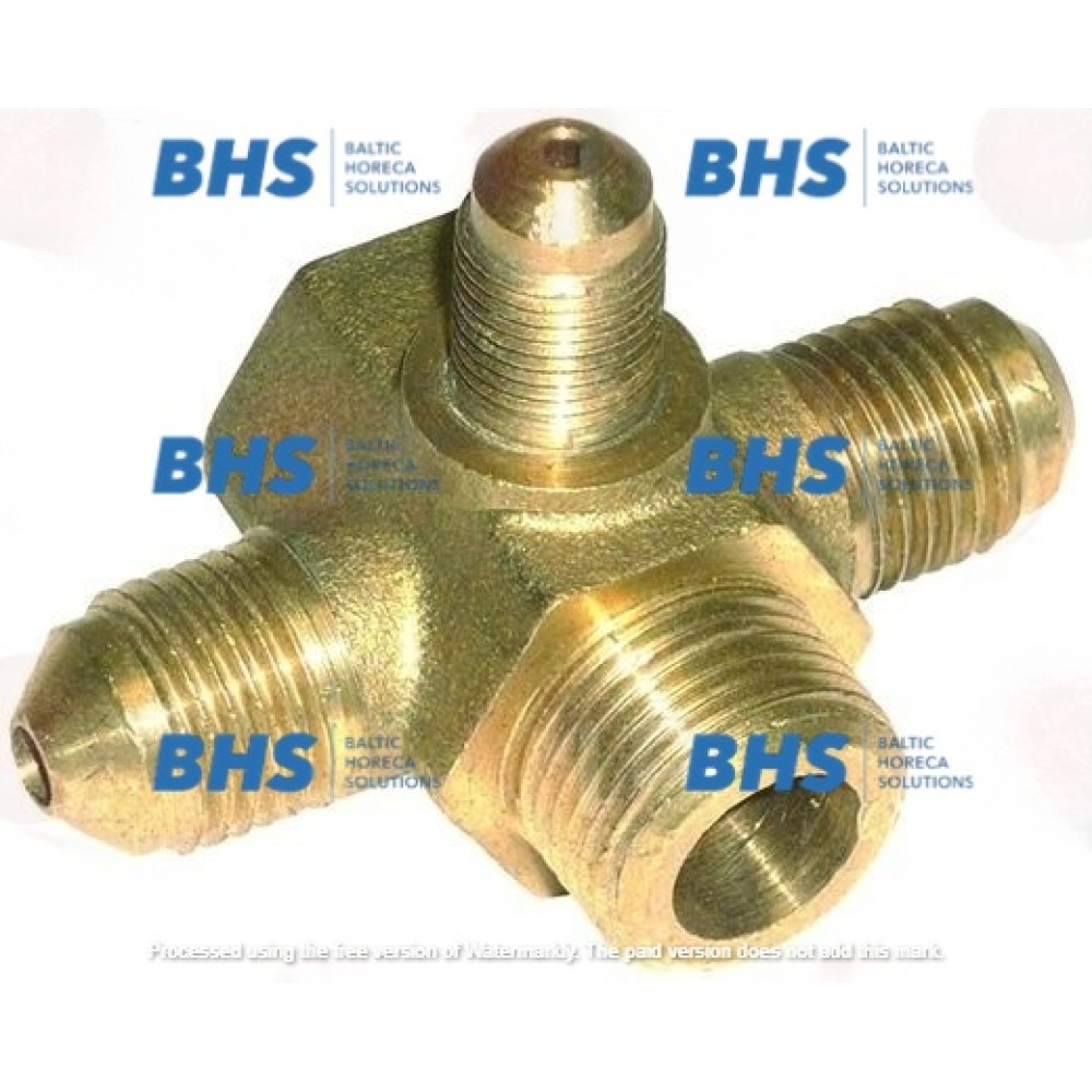 COUPLING 3 WAYS ø 1/4"M-1/4"M-1/8"M