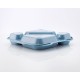 5-compartment food tray Blue Polycarbonate