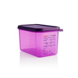 GN 1/4 h-150mm Anti allergic polypropylene airtight containers