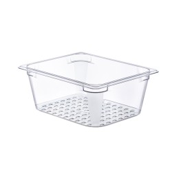 GN 1/2 h-130mm Perforated polycarbonate container