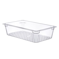 GN 1/1 h-130mm Perforated polycarbonate container