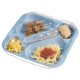 5-compartment food tray with lid Polypropilene