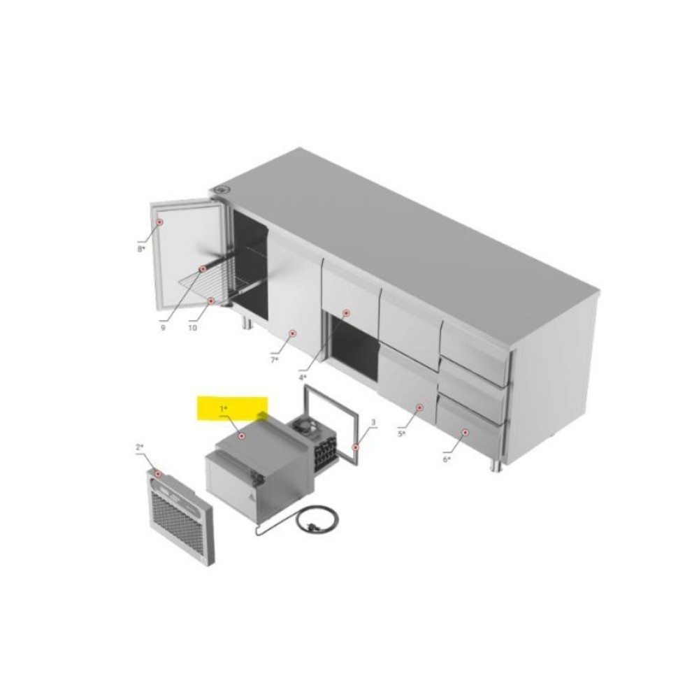  Cooling monoblock (for -20...-18°C)