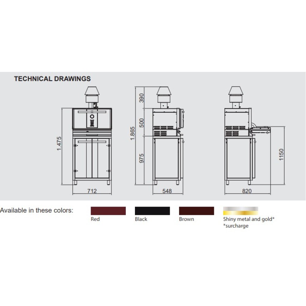 Charcoal Oven S Type 300s