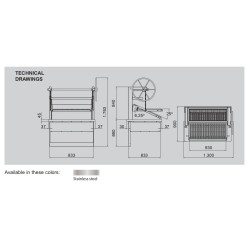 Charcoal Oven P120D DROP-IN