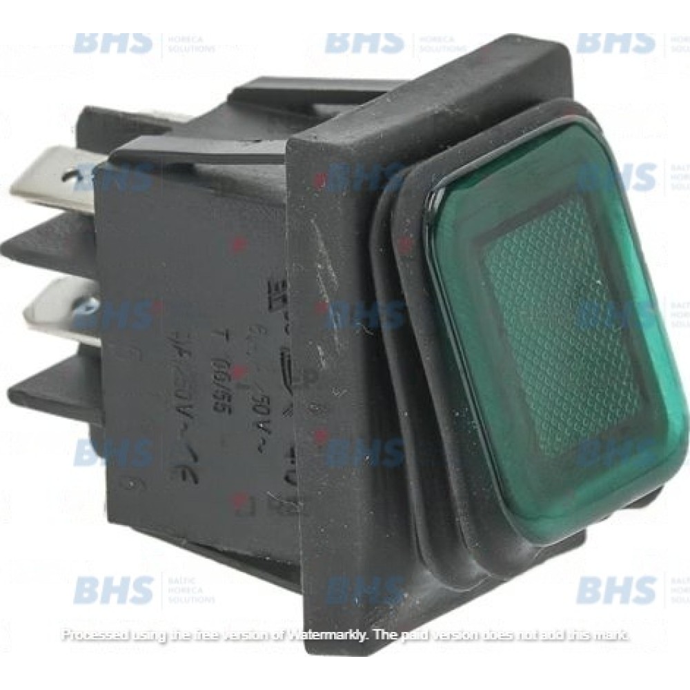 PUSH-BUTTON BIPOLAR GREEN 16A 250V