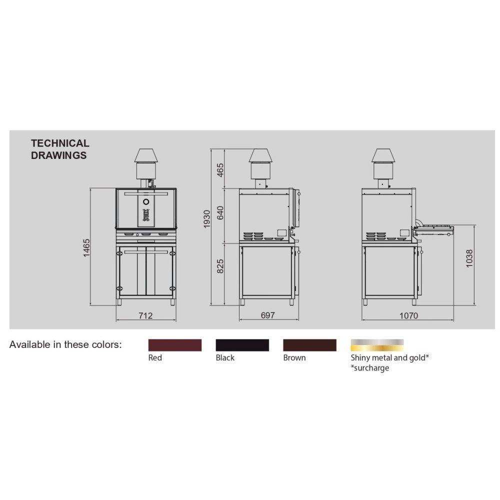 Charcoal Oven S Type 400s