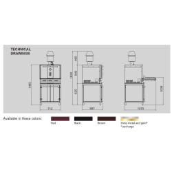 Charcoal Oven S Type 400s