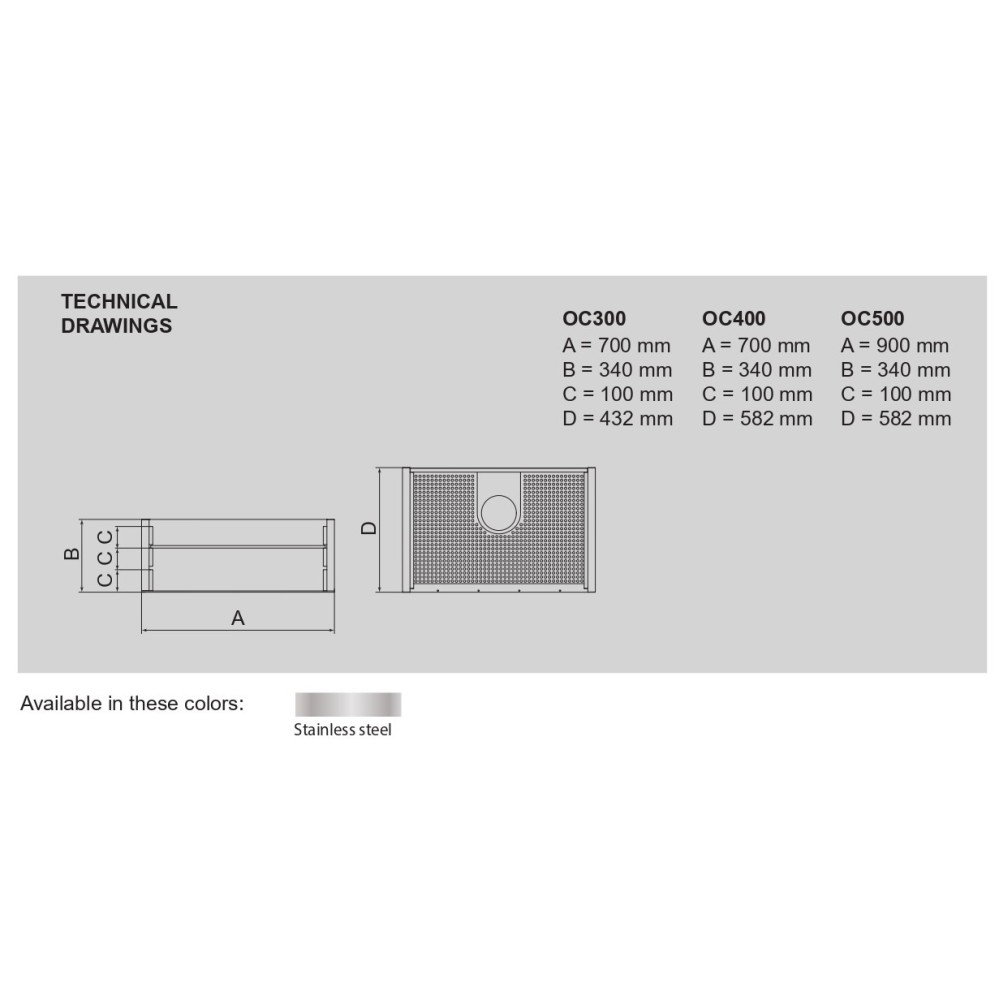 Heated rack OC400