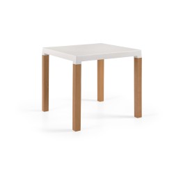 Table DIVA , legs in natural beech wood.