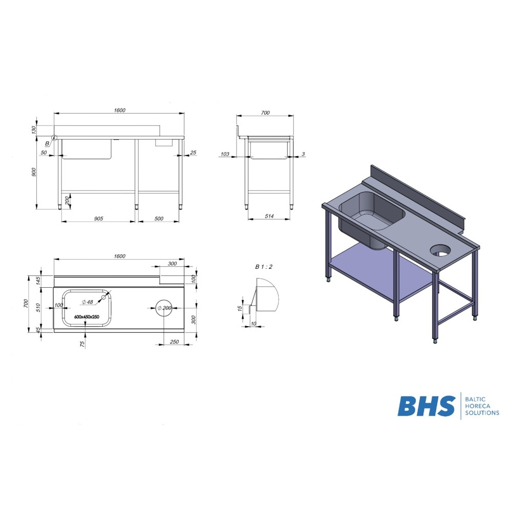 Prewash table  NN78