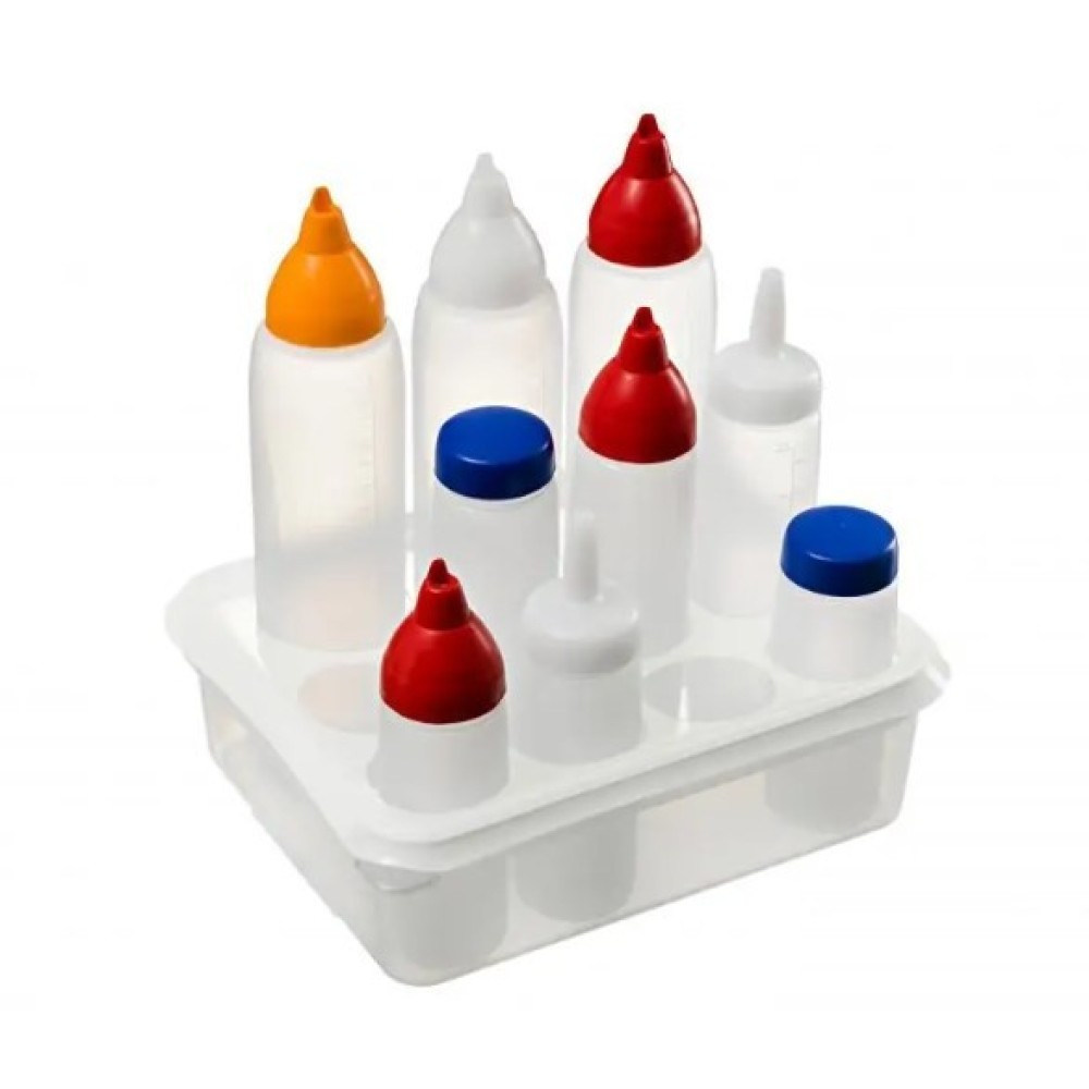 1/2 GN, 11 sauce dispensers organiser