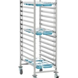 5 compartments food tray Trolley