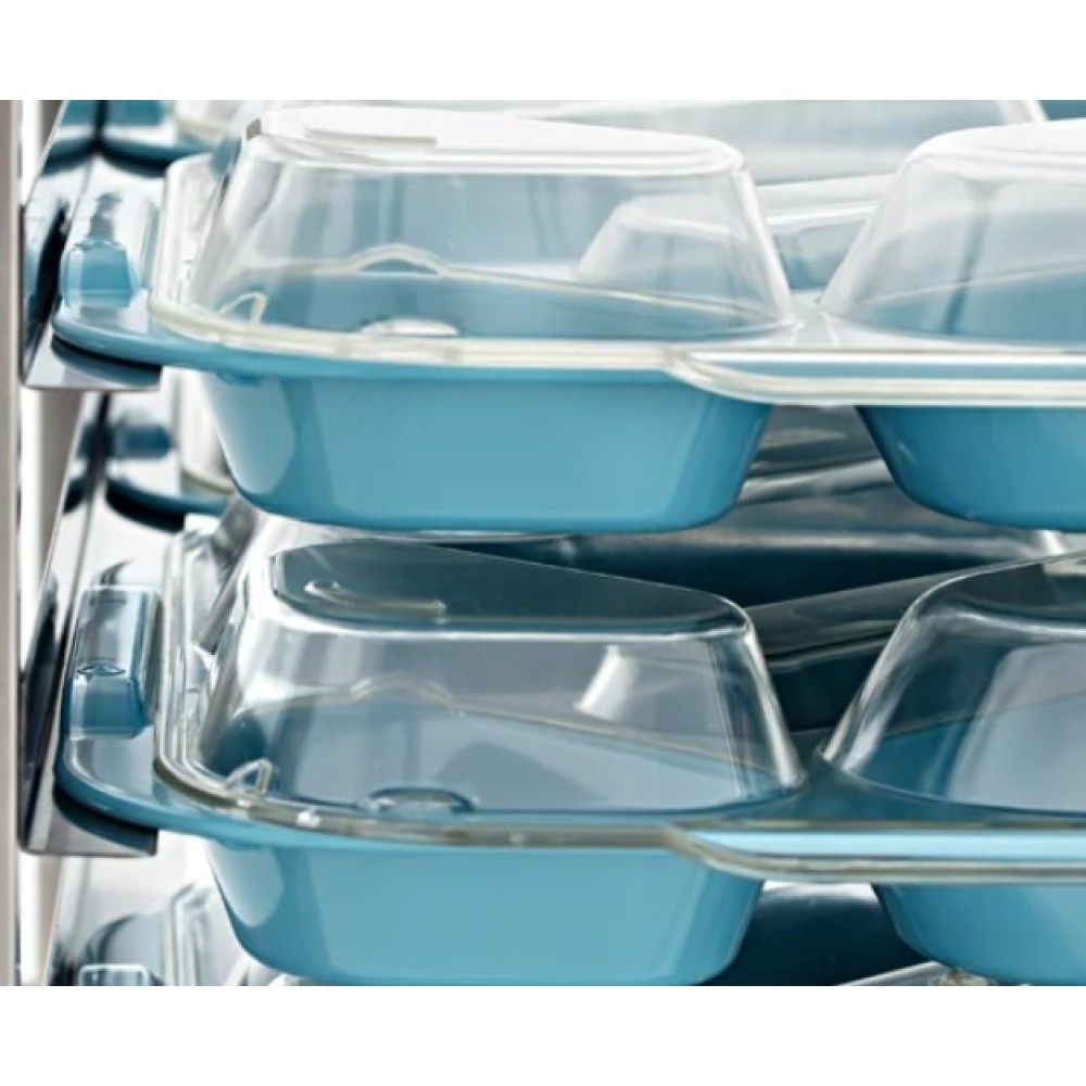 5 compartments food tray Trolley