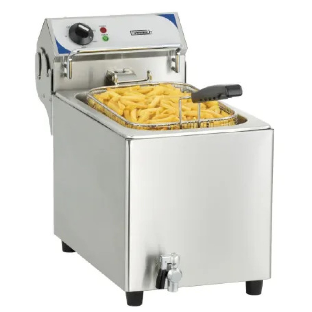 Electric fryer with tap 10L