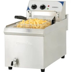 Electric fryer with tap 10L, 9 kW