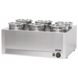 Mērču sildītājs bain-marie 6 x 4,5L