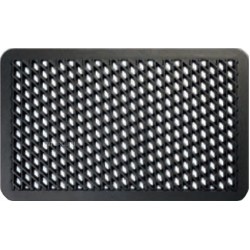 Grill grate with cross pattern, non-stick coating