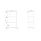 Stainless steel storage rack solid shelves 800