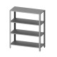 Stainless steel storage rack solid shelves 1000