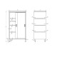 Storage cabinet, sliding door 1200