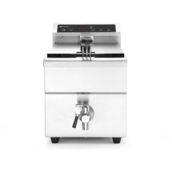 Induction fryer with outlet tap, 8 l