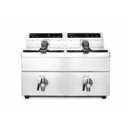 Fryer induction with outlet tap - 2 x 8 l