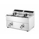 Friteuse induction avec robinet de sortie - 2 x 8 l