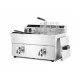 Friteuse induction avec robinet de sortie - 2 x 8 l