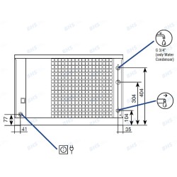 Ice maker FHD215, 215kg/24h