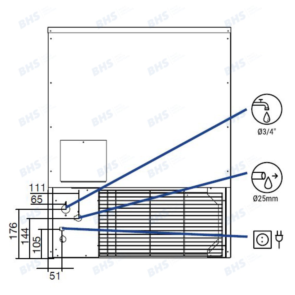 Ledus ģenerators FHD100, 99kg/24h