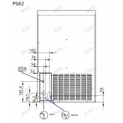 Ice maker PS62, 60kg/24h