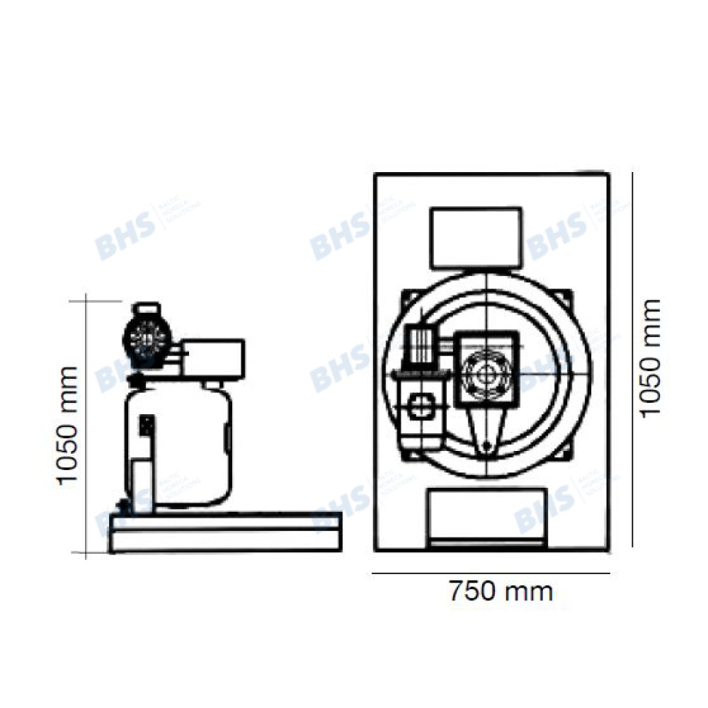 Ice maker SC1.5TN-S, 1500kg/24h