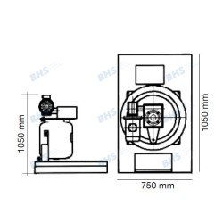 Ice maker SC1.5TN-S, 1500kg/24h