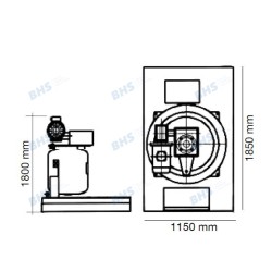 Ice maker SC10TN-S, 10000kg/24h