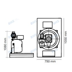 Ice maker SC2TN-S, 2000kg/24h