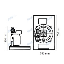 Ice maker SC3TN-S, 3000kg/24h