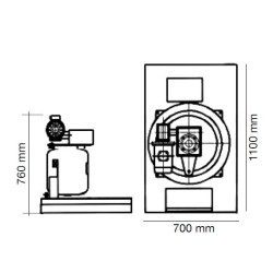 Генератор льда SC400-S, 400kg/24h