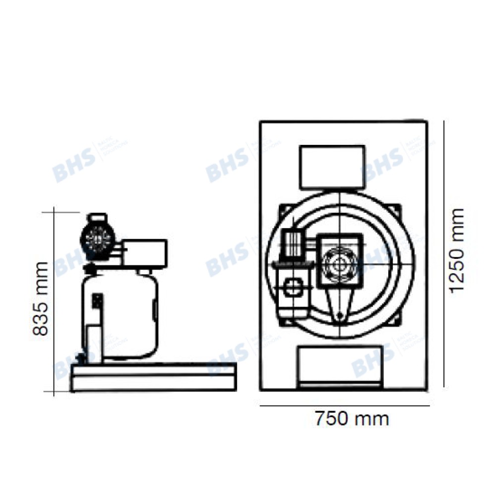 Ice maker SC600-S, 600kg/24h