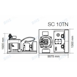 Генератор льда SC10TN, 10000kg/24h