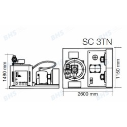 Ledus ģenerators SC3TN, 3000kg/24h