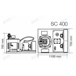 Ledus ģenerators SC400, 400kg/24h